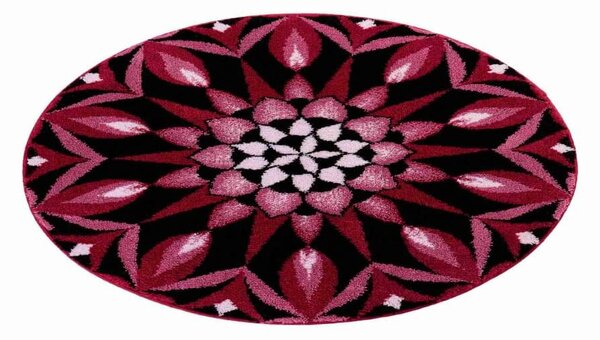 GRUND Mandala předložka SÍLA OKAMŽIKU bordó Rozměr: ø 80 cm