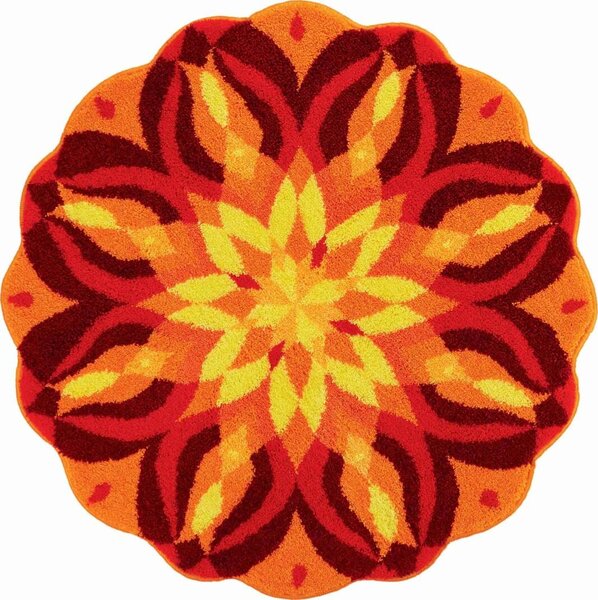GRUND Mandala předložka SEBEREALIZACE oranžová Rozměr: ø 80 cm