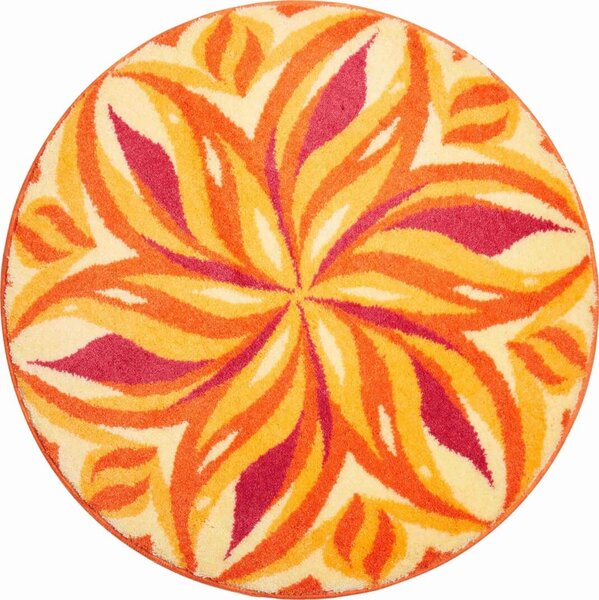 GRUND Mandala předložka TANČÍCÍ OBLOHA oranžová Rozměr: ø 60 cm