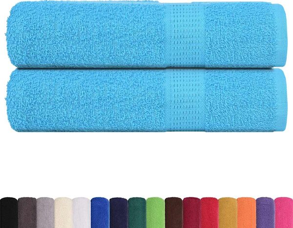 Ručníky FROGN 2 ks tyrkysové 50x100 cm 360 g/m² 136974