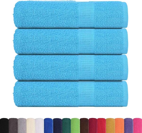 Ručníky do sprchy FROGN 4 ks tyrkysové 70x140 cm 360 g/m² 136978