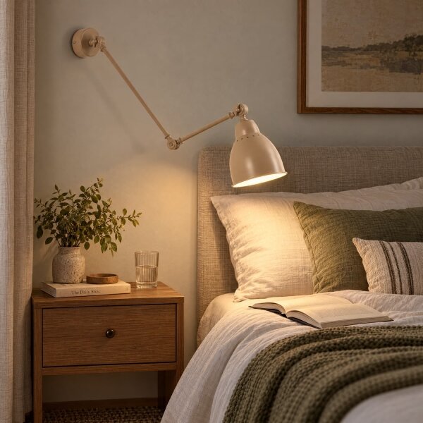 BRILAGI - Nástěnná lampa QUILL 1xE27/40W/230V 83 cm béžová