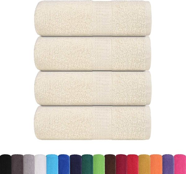 Ručníky FROGN 4 ks krémové 30x30 cm 360 g/m² 136993
