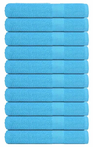 Saunové osušky FROGN 10 ks tyrkysové 80x200 cm 360 g/m² 136985