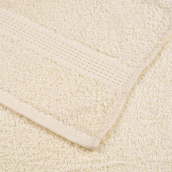 Saunové osušky FROGN 10 ks krémové 80x200 cm 360 g/m² 137009