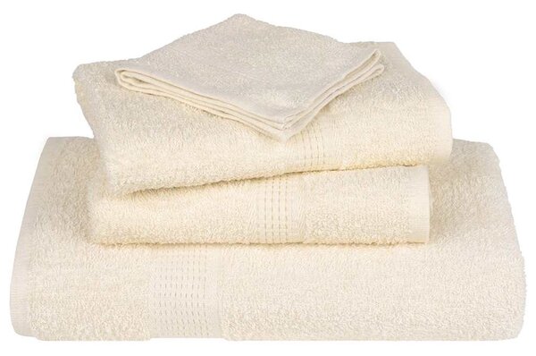 Saunové osušky FROGN 2 ks krémové 80x200 cm 360 g/m² 137007