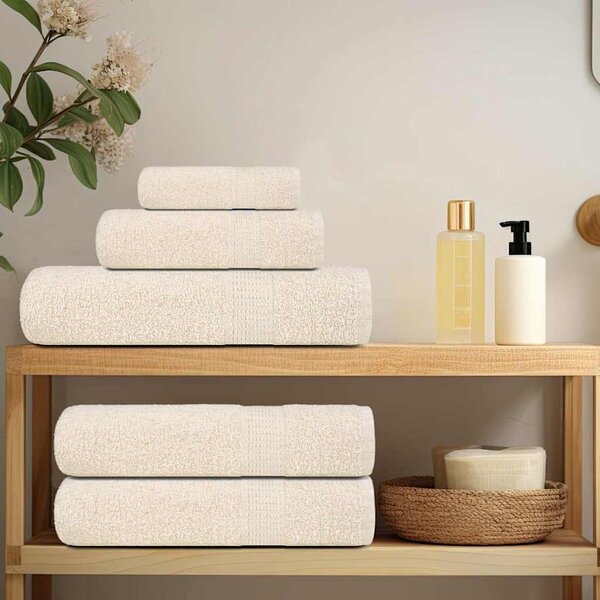 Saunové osušky FROGN 4 ks krémové 80x200 cm 360 g/m² 137008