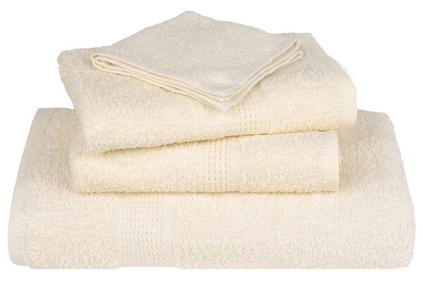 Saunové osušky FROGN 10 ks krémové 80x200 cm 360 g/m² 137009