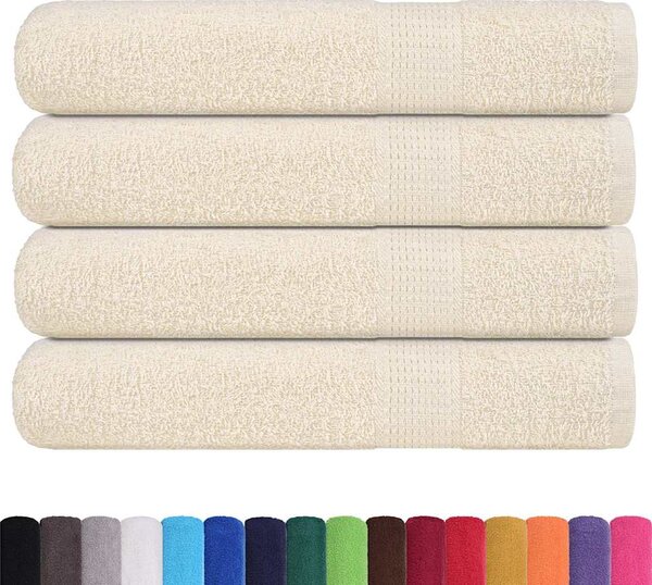 Saunové osušky FROGN 4 ks krémové 80x200 cm 360 g/m² 137008