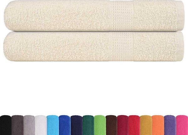 Saunové osušky FROGN 2 ks krémové 80x200 cm 360 g/m² 137007