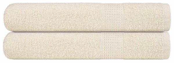 Saunové osušky FROGN 2 ks krémové 80x200 cm 360 g/m² 137007