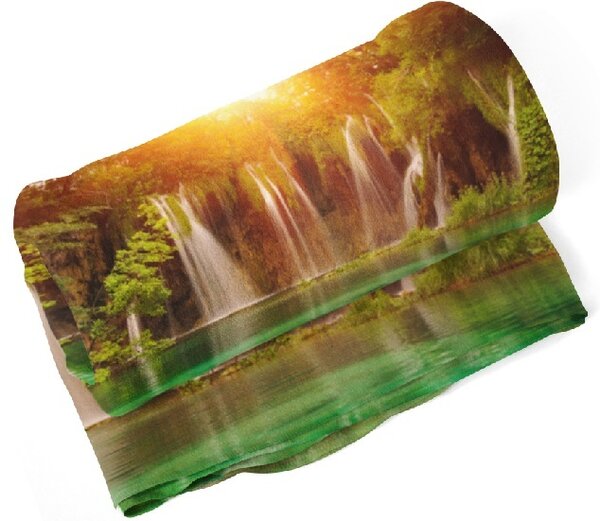 IMPAR Fleecová deka Vodopády 150x120 cm (Rozměr : 150 x 120 cm)