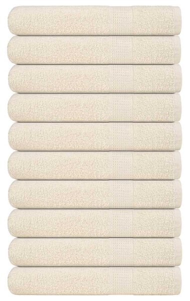 Saunové osušky FROGN 10 ks krémové 80x200 cm 360 g/m² 137009