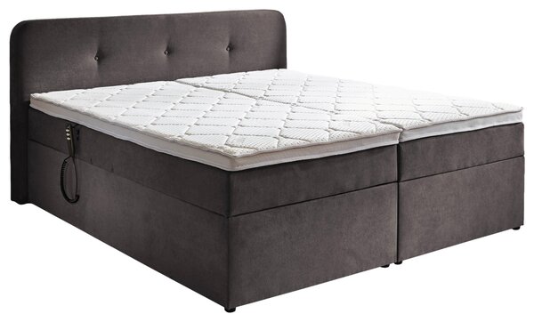 POSTEL BOXSPRING, 180/200 cm, šedá Carryhome - Postele s úložným prostorem, Online Only