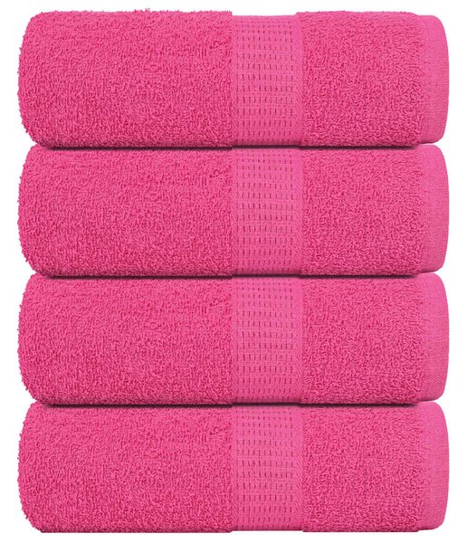 Ručníky pro hosty FROGN 4 ks růžové 30x50 cm 360 g/m² 137044