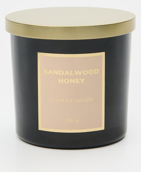 Sinsay - Vonná svíčka Sandalwood Honey - černá