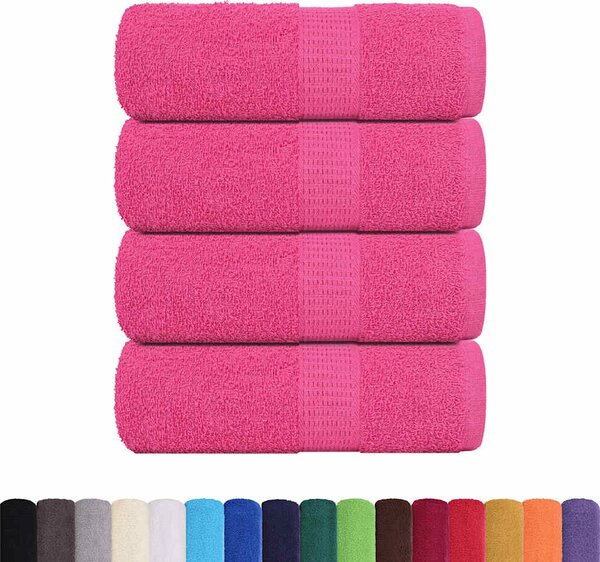 Ručníky pro hosty FROGN 4 ks růžové 30x50 cm 360 g/m² 137044