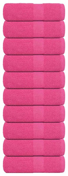 Ručníky FROGN 10 ks růžové 30x30 cm 360 g/m² 137042