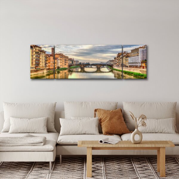 Obraz - Most přes řeku (170x50 cm)