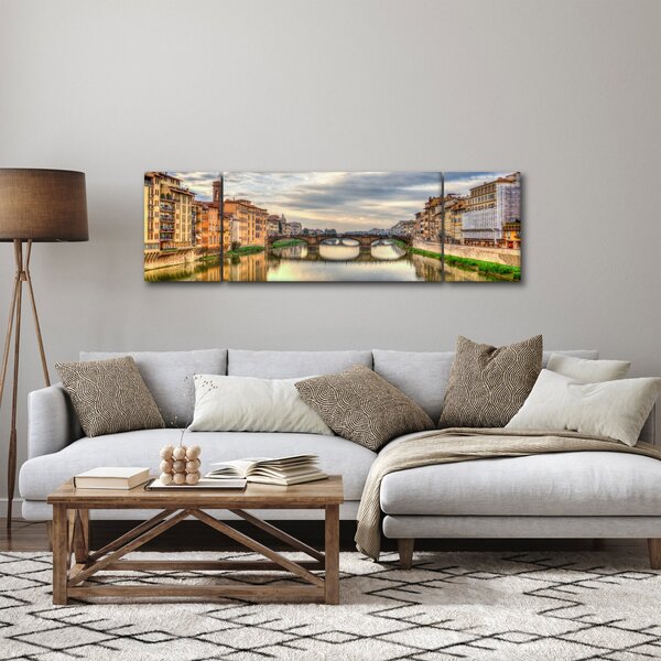 Obraz - Most přes řeku (170x50 cm)