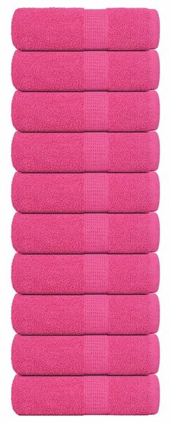 Ručníky pro hosty FROGN 10 ks růžové 30x50 cm 360 g/m² 137045