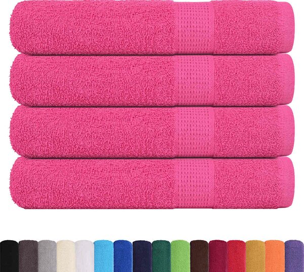 Saunové osušky FROGN 4 ks růžové 80x200 cm 360 g/m² 137056