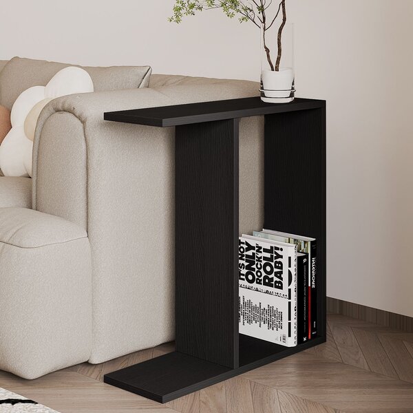 Příruční stolek Lumtie (černá). Akce -20%