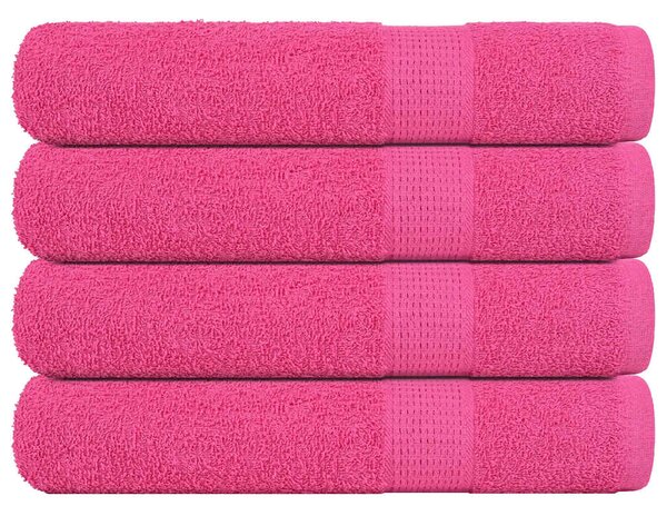 Saunové osušky FROGN 4 ks růžové 80x200 cm 360 g/m² 137056