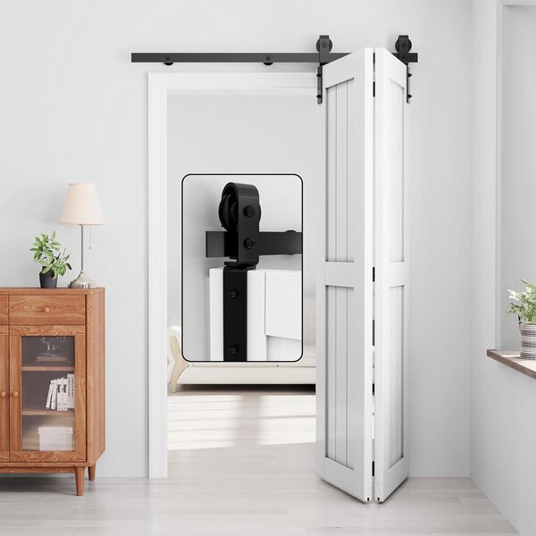 152 cm, dvoukřídlé posuvné dveře, sada pro instalaci posuvných dveří, sada s vodícími kolejnicemi
