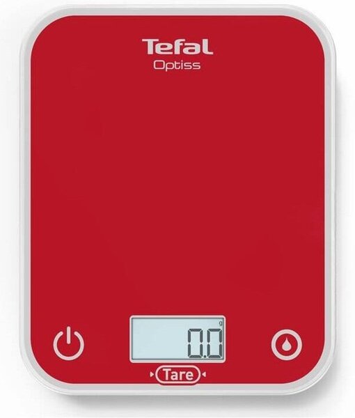 Optiss Kuchyňská váha digitální, sklo, červená TEFAL BC50U3V0