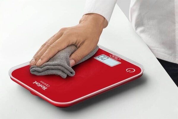 Optiss Kuchyňská váha digitální, sklo, červená TEFAL BC50U3V0