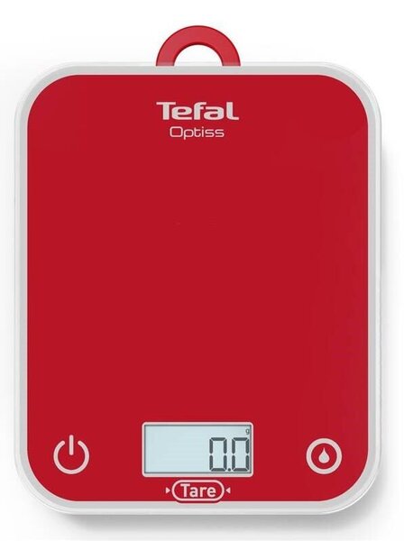 Optiss Kuchyňská váha digitální, sklo, červená TEFAL BC50U3V0