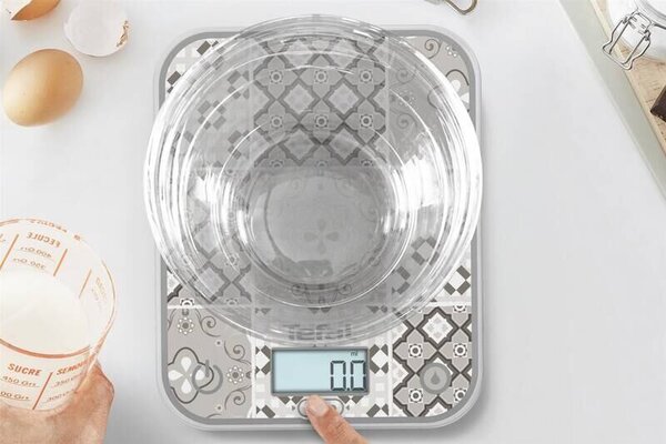 Optiss Kuchyňská váha digitální, motiv mozaika, sklo TEFAL BC50D6V0