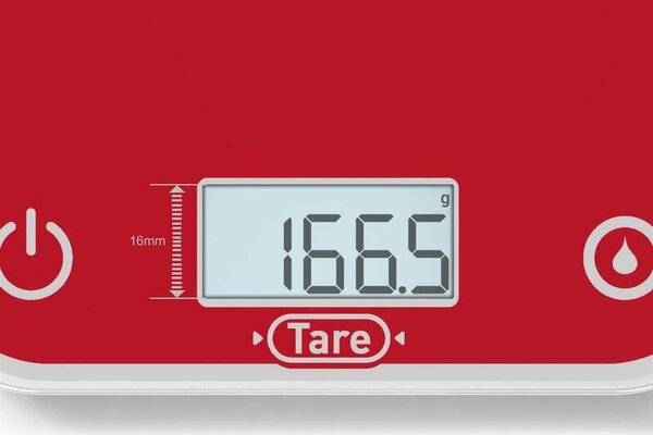 Optiss Kuchyňská váha digitální, sklo, červená TEFAL BC50U3V0