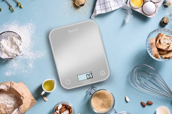 Optiss Kuchyňská váha digitální, sklo, šedá TEFAL BC50U4V0