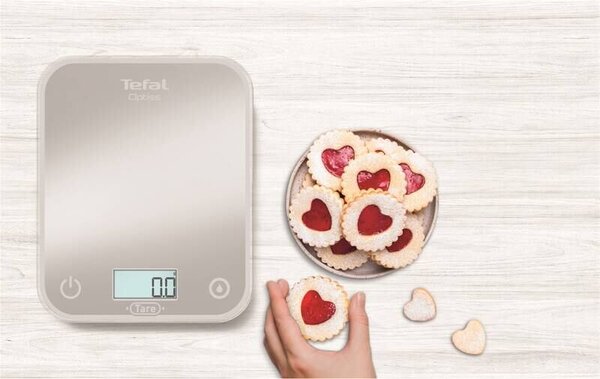 Optiss Kuchyňská váha digitální, sklo, šedá TEFAL BC50U4V0