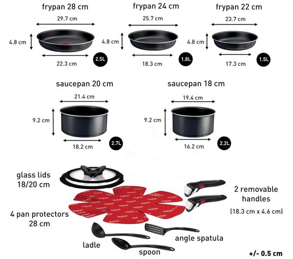 Ingenio So Light Sada nádobí 16 ks TEFAL L7239642