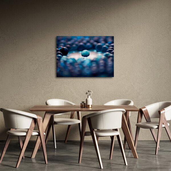 Obraz - Modré kuličky (70x50 cm)
