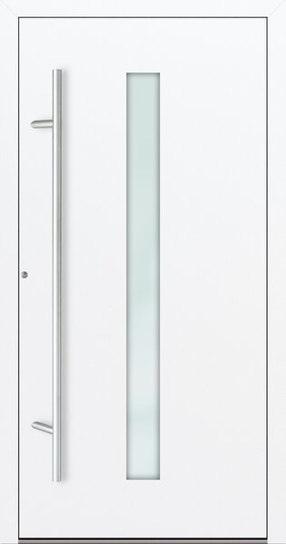 Hliníkové vchodové dveře FM Turen Premium P90 M01 bílá RAL9016