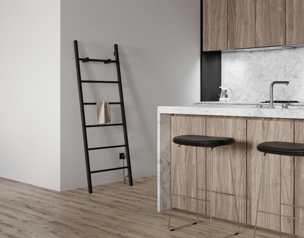 Sapho Sapho, BARBO elektrický sušák 600x1600 mm, 160 W, hranatý, černá mat, BB906