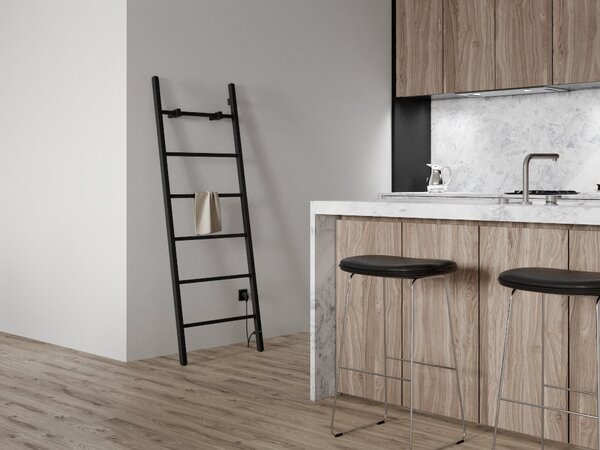 Sapho Sapho, BARBO elektrický sušák 600x1600 mm, 160 W, hranatý, černá mat, BB906