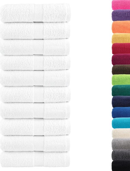 Prémiové mycí utěrky SOLUND 10 ks bílé 30x30 cm 600 g/m² 137118