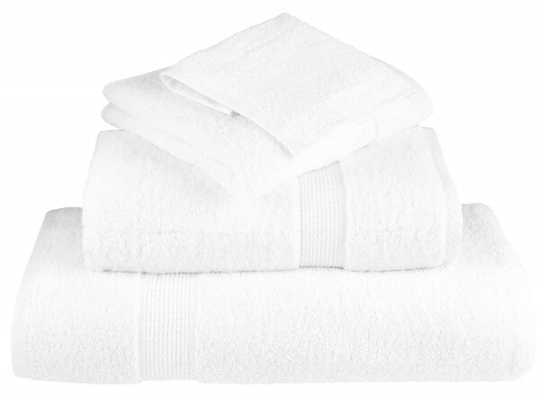 Prémiové osušky SOLUND 4 ks bílé 100x150 cm 600 g/m² 137133