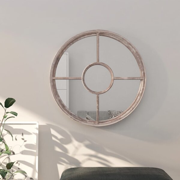 Zrcadlo pískové 60 x 4 cm železo kulaté do interiéru