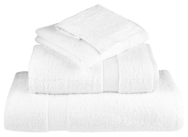 Prémiové ručníky SOLUND 2 ks bílé 50x100 cm 600 g/m² 137124