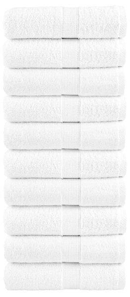 Prémiové ručníky pro hosty SOLUND 10 ks bílé 30x50 cm 600 g/m² 137122
