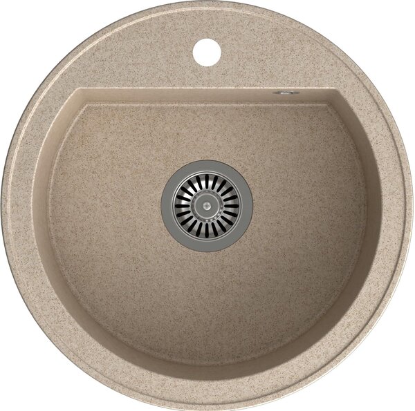 Quadron Johnny dřez graniteq 51x51 cm béžová HCQC5151BEZK