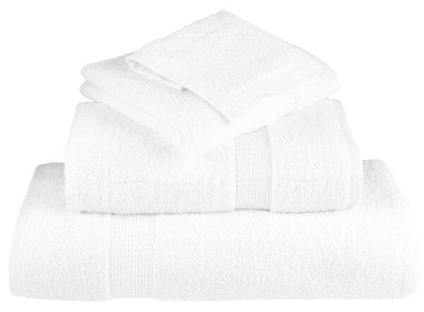 Prémiové ručníky SOLUND 4 ks bílé 50x100 cm 600 g/m² 137125