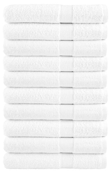 Prémiové saunové osušky SOLUND 10 ks bílé 80x200 cm 600 g/m² 137138