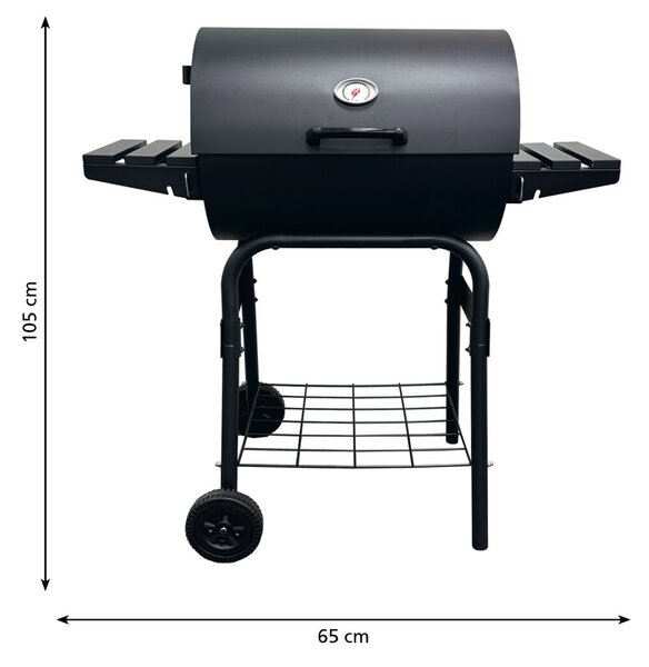 Barrel 550 Sudový gril na dřevěné uhlí LANDMANN 13657